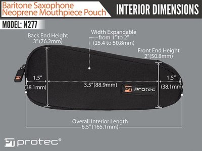 画像5: PROTEC　N277　バリトンサックスマウスピースポーチ　【ネオプレーン製】