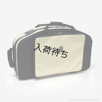 画像1: Marcus Bonna　ソプラノ＆アルトサックス用ダブルケース　【MBSSAS】　【レザー製】 　【アイボリー×ブラック】　【メタルロゴ：シルバー】　【特注モデル】