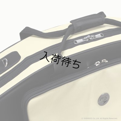 画像5: Marcus Bonna　ソプラノ＆アルトサックス用ダブルケース　【MBSSAS】　【レザー製】 　【アイボリー×ブラック】　【メタルロゴ：シルバー】　【特注モデル】