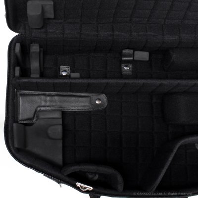 画像10: Marcus Bonna　ソプラノ＆アルトサックス用ダブルケース　【MBSSAS】　【レザー製】 　【アイボリー×ブラック】　【メタルロゴ：シルバー】　【特注モデル】