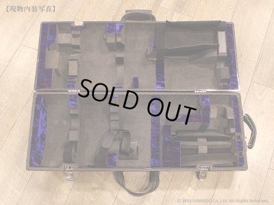 画像11: Wiseman　ソプラノ＆アルトサックス用マルチプルケース　【カーボンファイバー製：Standard Black】　【Gloss Lacquer】　【Lining color：Blue/Red】