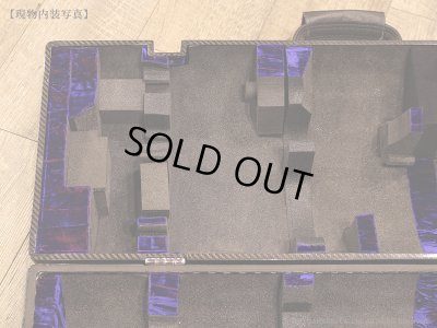 画像12: Wiseman　ソプラノ＆アルトサックス用マルチプルケース　【カーボンファイバー製：Standard Black】　【Gloss Lacquer】　【Lining color：Blue/Red】