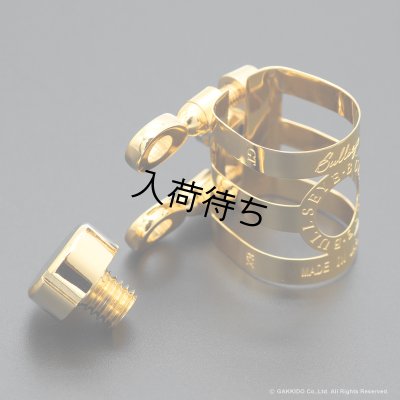 画像1: BULLSEYE　Bulls EX　テナーサックス用リガチャー　対応：Dave Guardala Metal　【GP】　【特注 3-Band仕様】