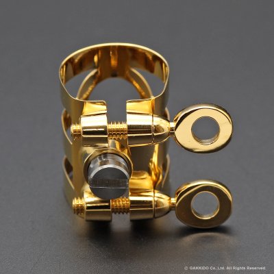 画像5: BULLSEYE　Bulls EX　テナーサックス用リガチャー　対応：Dave Guardala Metal　【GP】　【特注 3-Band仕様】