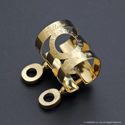 画像7: BULLSEYE　Bulls EX　テナーサックス用リガチャー　対応：Dave Guardala Metal　【GP】　【特注 3-Band仕様】