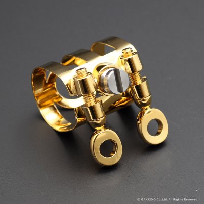 画像8: BULLSEYE　Bulls EX　テナーサックス用リガチャー　対応：Dave Guardala Metal　【GP】　【特注 3-Band仕様】