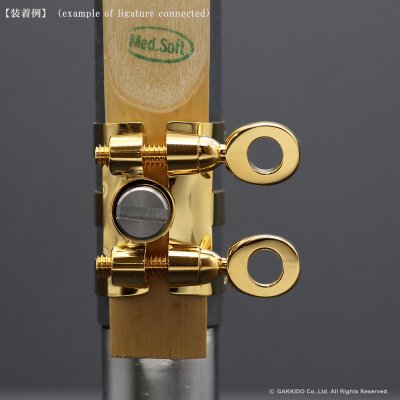 画像16: BULLSEYE　Bulls EX　テナーサックス用リガチャー　対応：Dave Guardala Metal　【GP】　【特注 3-Band仕様】