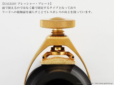 画像7: CG Mouthpiece　GALILEO　サックス用リガチャー　対応：メタルマウスピース　【Brass-GP】　【II】