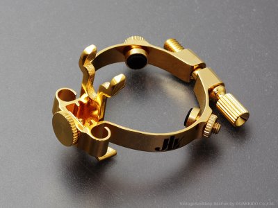 画像2: JLV　アルトサックス用リガチャー　対応：ラバーマウスピース　【Gold Plated】