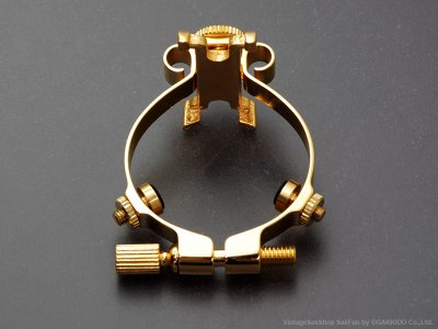 画像3: JLV　テナーサックス用リガチャー　対応：ラバーマウスピース　【Gold Plated】