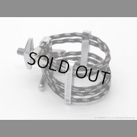 SILVERSTEIN　A-FRAME ESTRO　アルトサックス用リガチャー　【Size：8（対応：メイヤーラバー）】　【White Gold】　【USED】