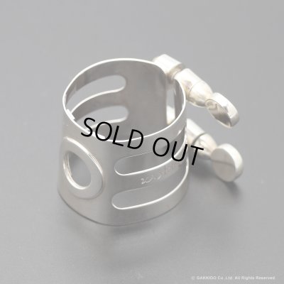 画像1: WoodStone　アルトサックス用リガチャー　対応：メイヤー・ラバー　【総銀製】　【USED】