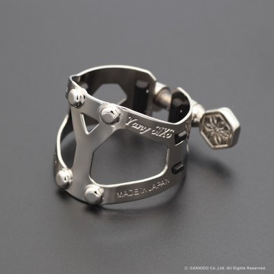 画像1: Yanagisawa　Yany SIXS Solid Silver　アルトサックス用リガチャー　【プラチナメッキ仕上げ】　【数量限定品】