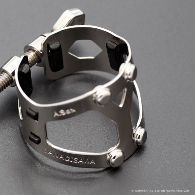 画像7: Yanagisawa　Yany SIXS Solid Silver　アルトサックス用リガチャー　【プラチナメッキ仕上げ】　【数量限定品】
