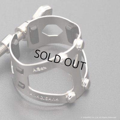 画像7: Yanagisawa　Yany SIXS Solid Silver　アルトサックス用リガチャー　【プラチナメッキ仕上げ】　【数量限定品】