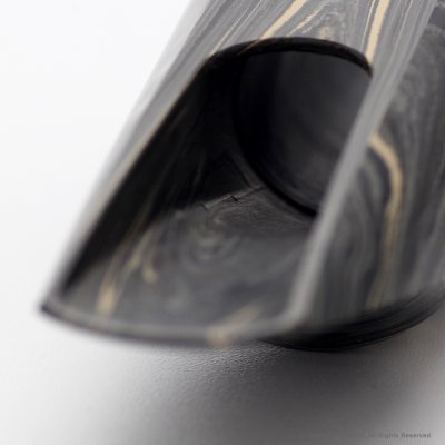 画像7: 10mfan　Daddy-O　アルトサックス用マウスピース　【GRAY Marble Hard Rubber】　【限定生産モデル】