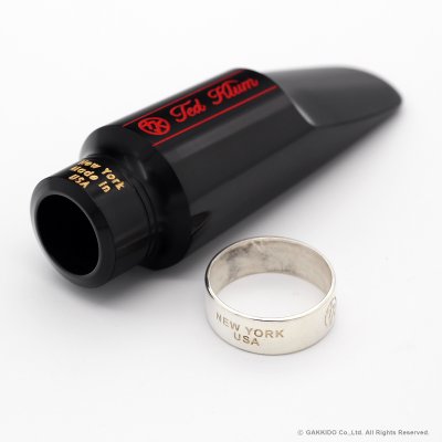 画像9: TedKlum　New York Model Handcrafted Hard Rubber　アルトサックス用ラバーマウスピース　【Large Chamber】　【with Silver Tone Ring】