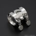 画像9: Lebayle　Jazz Metal　テナーサックス用メタルマウスピース　【8】　【Silver Plated(re-plate)】＆SELMER Ligature + SilverStein CAP付き　【USED】 (9)