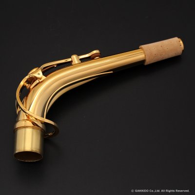 画像1: YAMAHA　アルトサックス用ネック　スターリングシルバー製　特注金メッキ仕上げ　【AG1AG-Gold Plated】