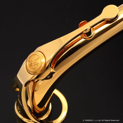 画像3: YAMAHA　アルトサックス用ネック　スターリングシルバー製　特注金メッキ仕上げ　【AG1AG-Gold Plated】