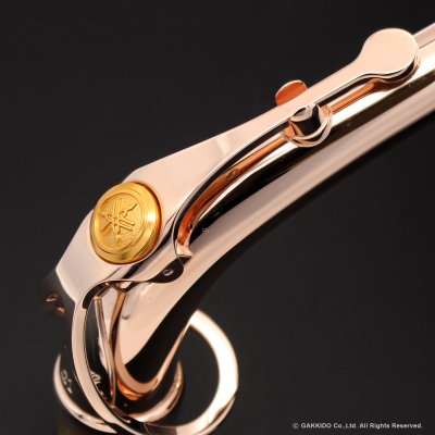 画像3: YAMAHA　アルトサックス用ネック　スターリングシルバー製　特注ピンクゴールドメッキ仕上げ　【AG1AG-Pink Gold Plated】