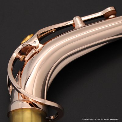 画像2: YAMAHA　アルトサックス用ネック　スターリングシルバー製　特注ピンクゴールドメッキ仕上げ　【AV1AG-Pink Gold Plated】
