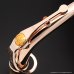 画像3: YAMAHA　アルトサックス用ネック　スターリングシルバー製　特注ピンクゴールドメッキ仕上げ　【AV1AG-Pink Gold Plated】 (3)