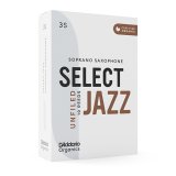 D'Addario Woodwinds　JAZZ SELECT　ソプラノサックス用リード　【アンファイルドカット】