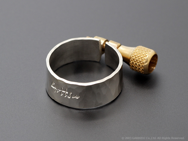 Gottsu　Solid Silver Ligature　アルトサックス用リガチャー　対応：ラバーマウスピース