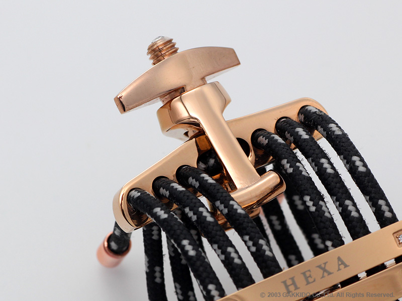 HEXA ROSE GOLD LIGATURE - GEN.5 (Special Order - Color Cord
