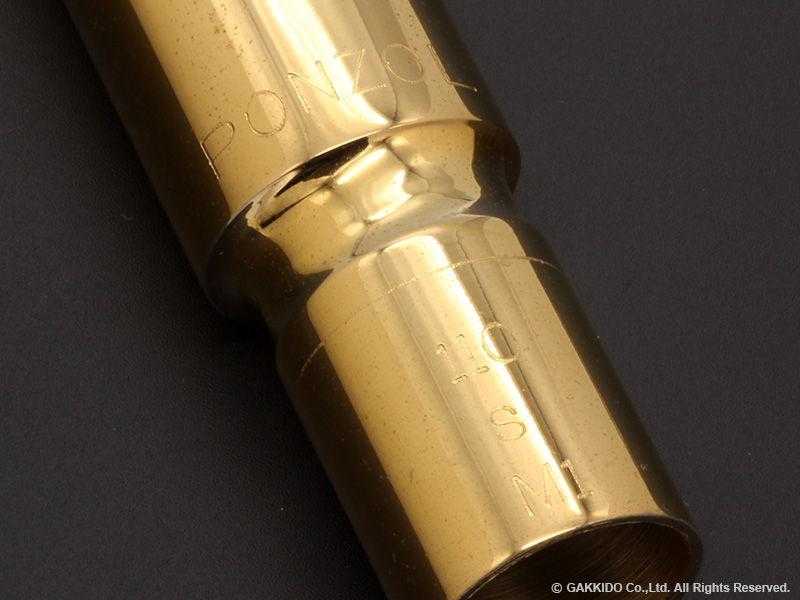 PeterPonzol PPTM1 テナーサックス用メタルマウスピース 【110】 【Brass-GP】 【USED】