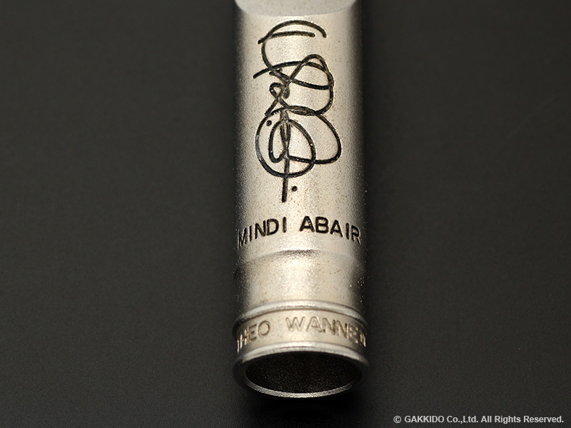 TheoWanne　MINDI ABAIR Custom　アルトサックス用メタルマウスピース　【Rhodium Plated】　【6】　【USED】