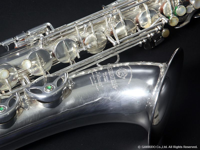 H.SELMER Super Balanced Action Tenor Sax Silver Plated Serial No
